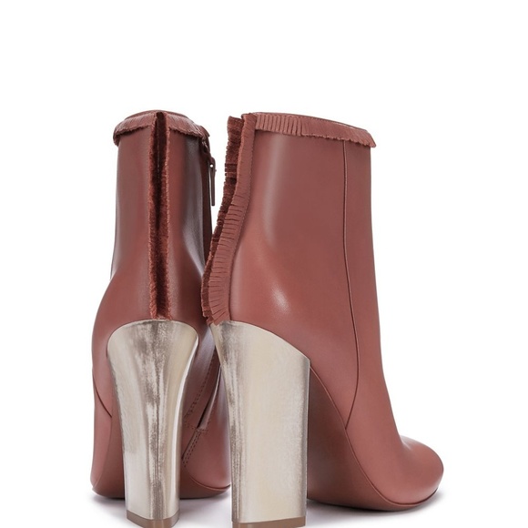 Tory Burch Bandelier Fringe Bootie in Cognac Cream - Picture 2 of 8